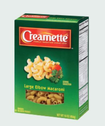Creamette Pasta Large Elbow Macaroni, 16 Ounce Creamette 16 Ounce 