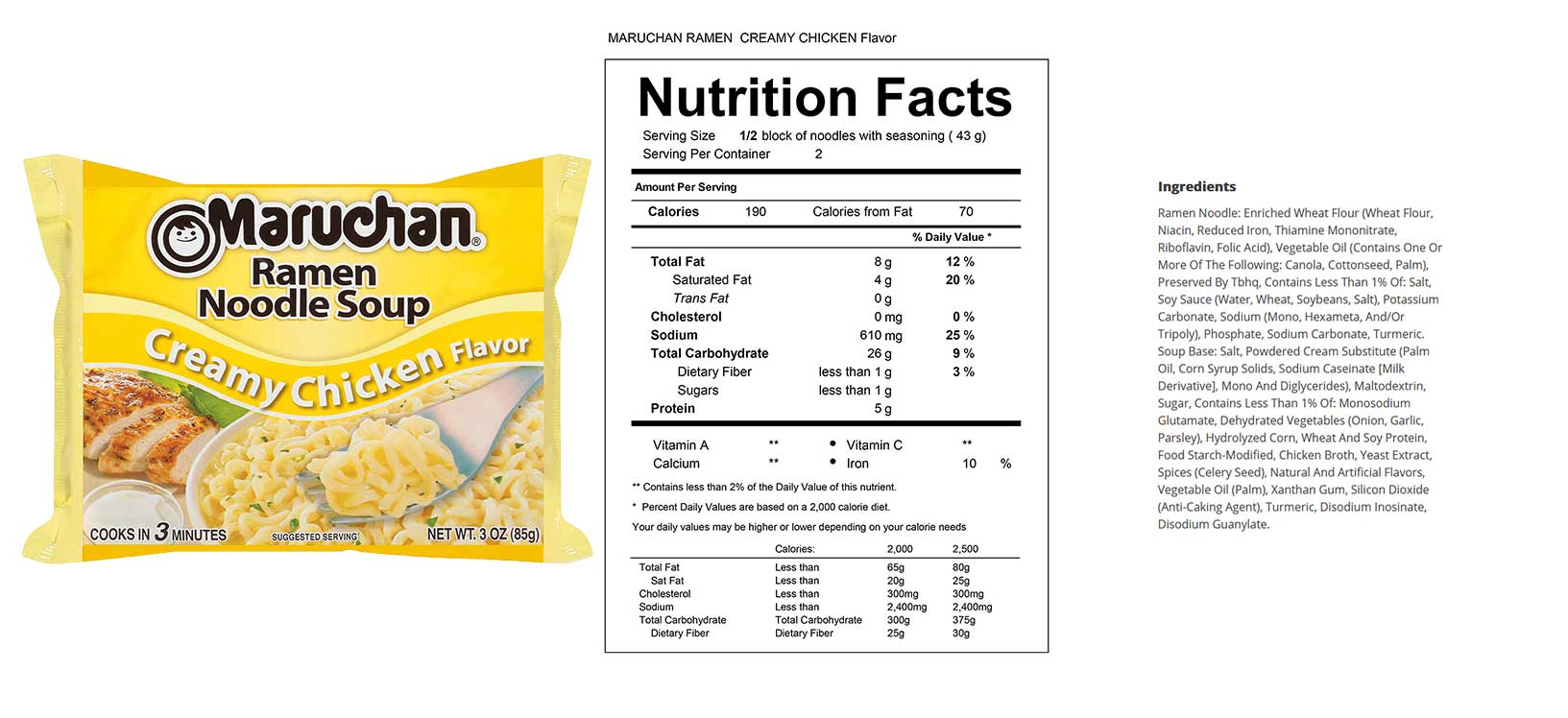 Maruchan Ramen Noodle Soup Variety, 4 Flavors, 3 Ounce, 6 Packages each Flavor, Total 24 Packages (Chicken, Beef, Chili, Creamy Chicken)