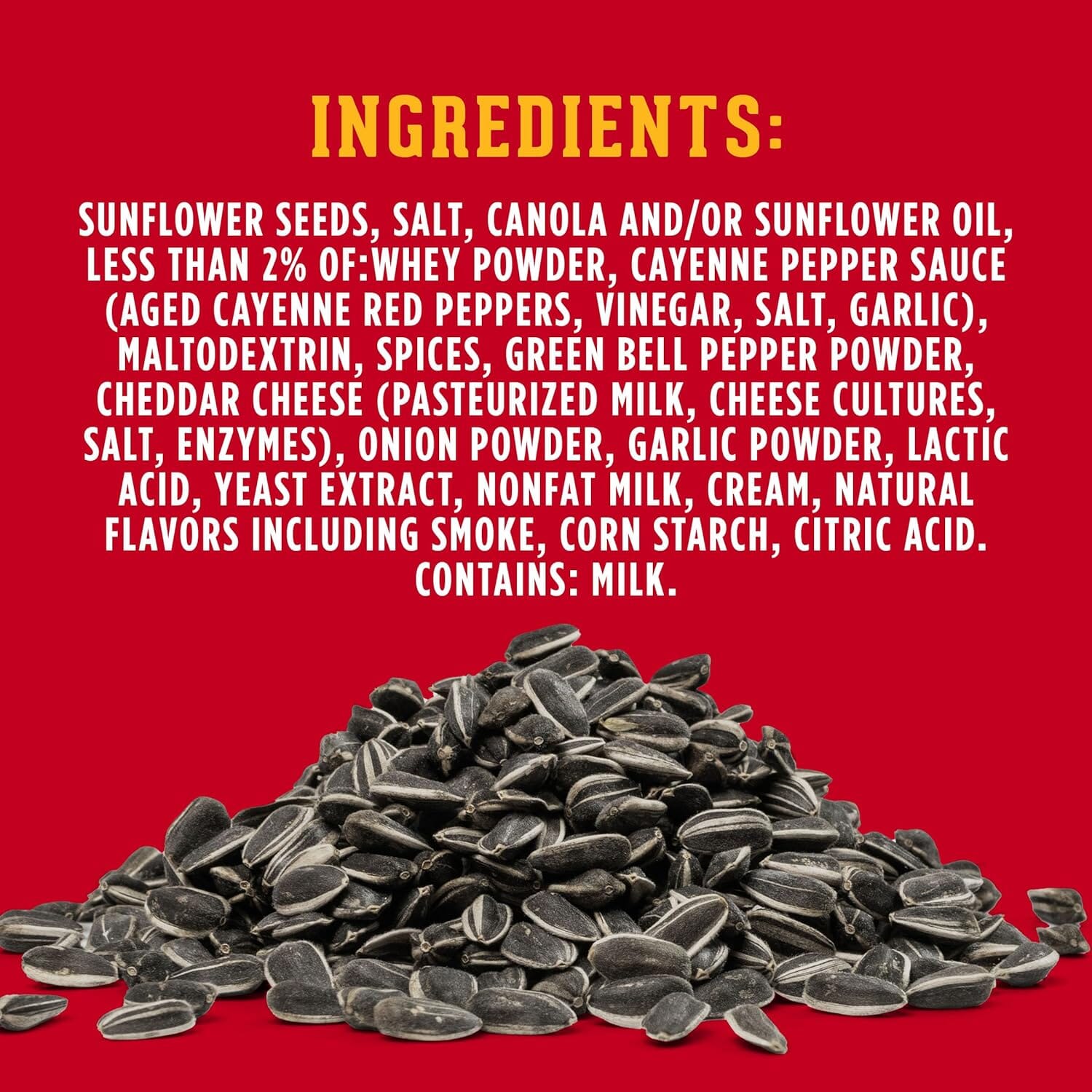 DAVID Jumbo Spicy Queso Sunflower Seeds, Roasted & Seasoned Snack, 5.25 Oz DAVID 