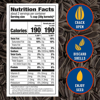 David Jumbo Sunflower Seeds, Original, 5.25 Ounce Snackathon Foods 