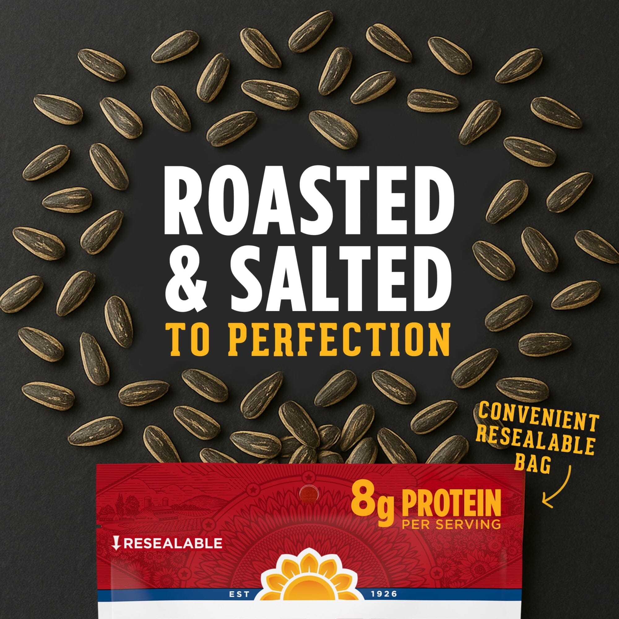 DAVID Roasted and Salted Jumbo Sunflower Seeds, Ranch Flavor, 5.25oz. DAVID Seeds 