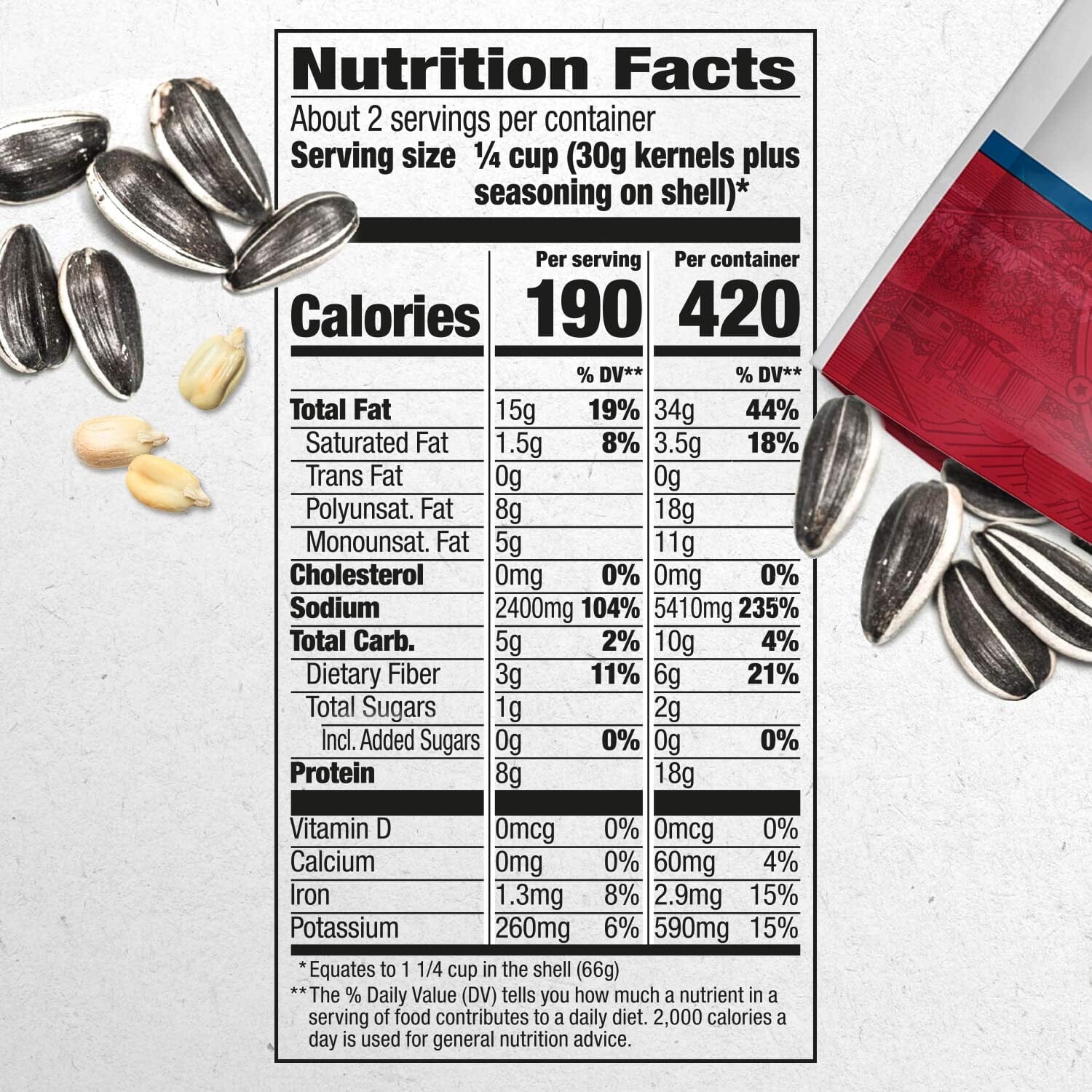 DAVID Sour Cream & Onion Jumbo Sunflower Seeds, Keto Friendly, 5.25 Ounce DAVID 