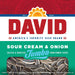 DAVID Sour Cream & Onion Jumbo Sunflower Seeds, Keto Friendly, 5.25-oz. Resealable Bag 5.25 Ounce (Pack of 1) DAVID 