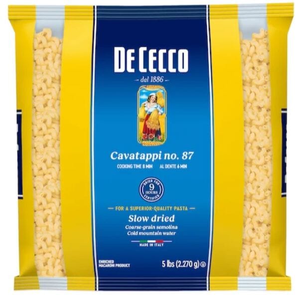 De Cecco Cavatappi Pasta, Durum Wheat, 5 lb De Cecco 1 Count 