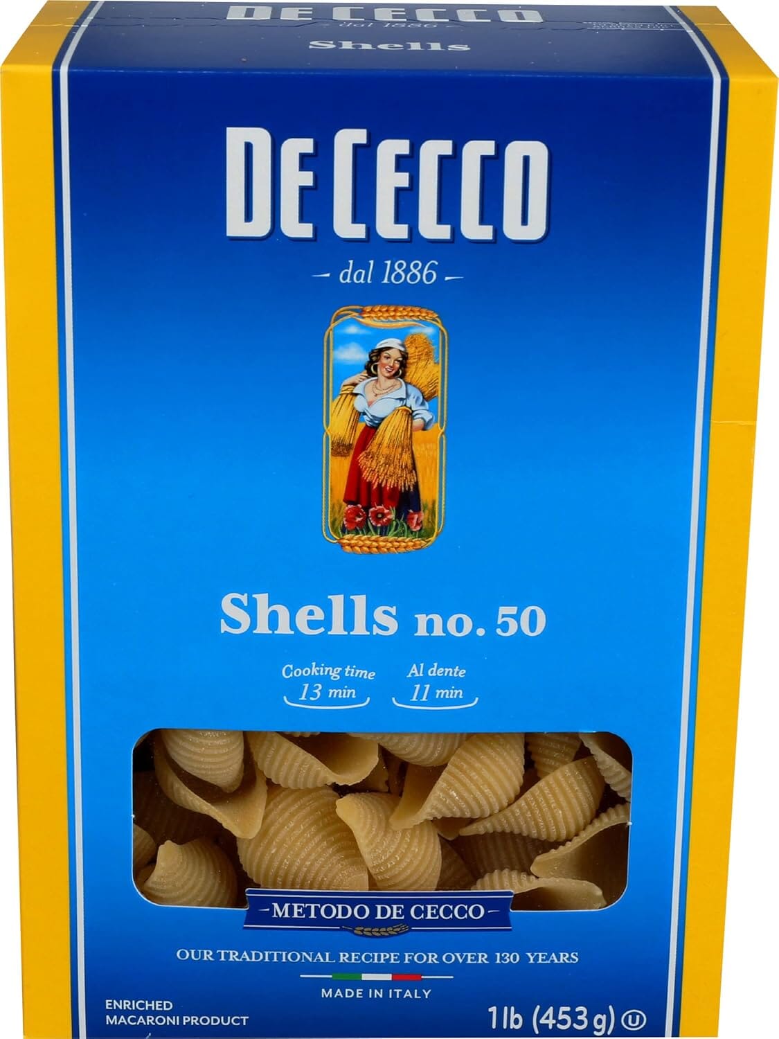 De Cecco Pasta Shells, 16 Ounce De Cecco 