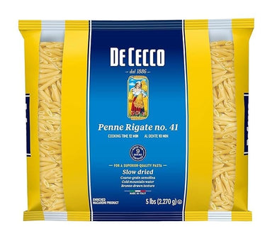 De Cecco Semolina Pasta, Penne Rigate, 5 Lb De Cecco 1 Count 