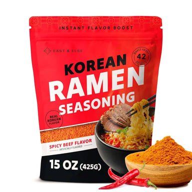 East and Else Korean Spicy Beef, Instant Ramen Seasoning Powder East and Else 15 Ounce 