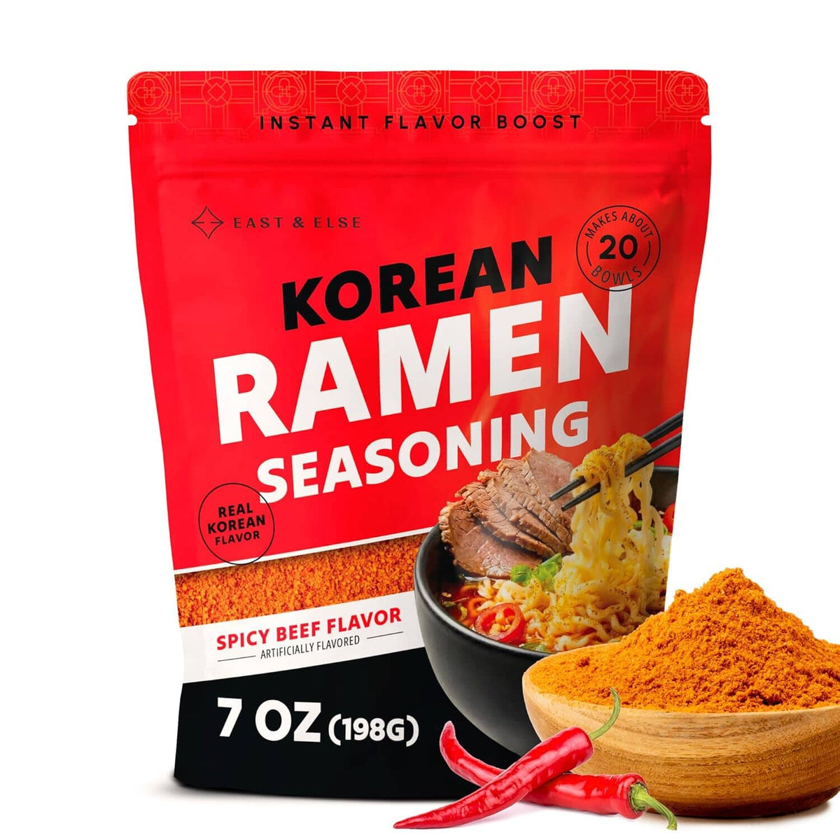 East and Else Korean Spicy Beef, Instant Ramen Seasoning Powder ...