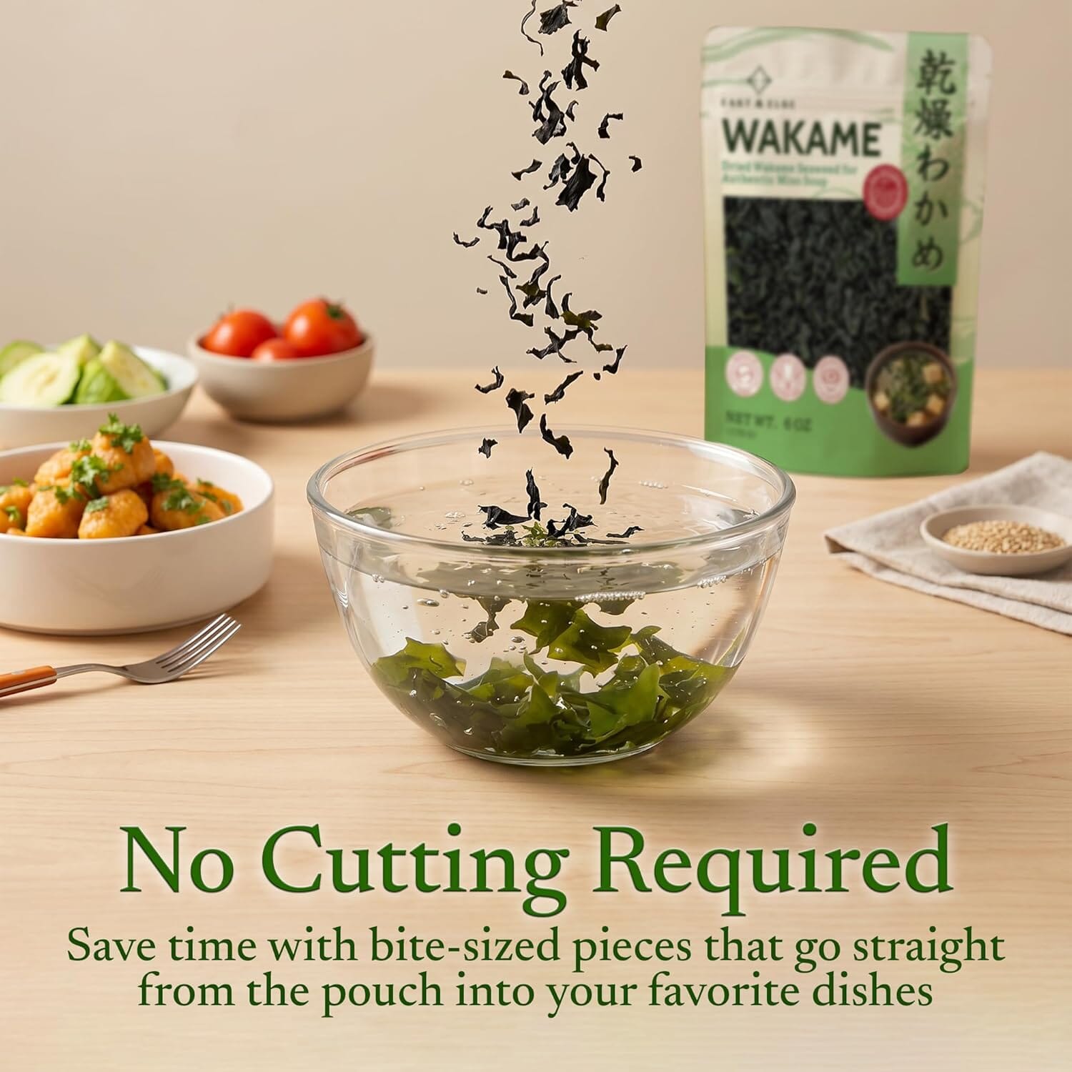 East and Else Wakame Seaweed, Dried Wakame Flakes East and Else 