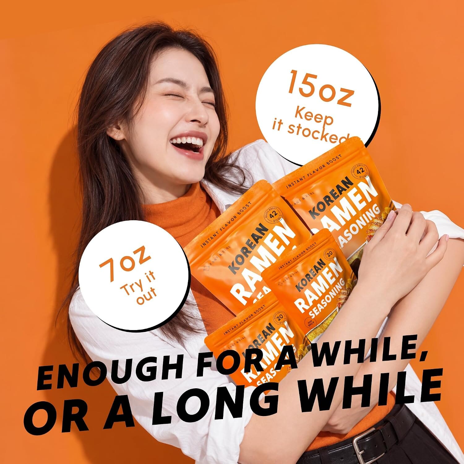 East & Else Korean Chicken Ramen Seasoning, Instant Soup Powder Only Snackathon 