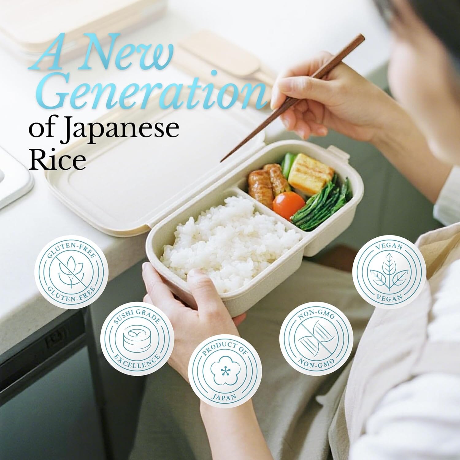 East & Else Premium Japanese Sushi Rice 2.2 LB East and Else 