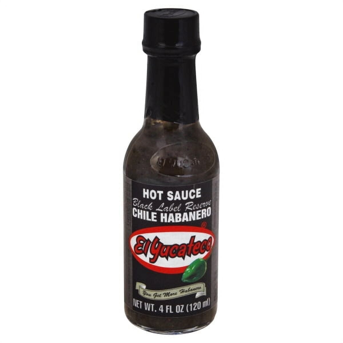 El Yucateco Black Label Reserve Chile Habanero Hot Sauce, 4 oz El Yucateco 
