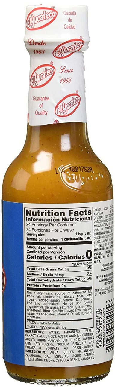 El Yucateco Caribbean Habanero Hot Sauce, 10816493010153 (23015949) El Yucateco 