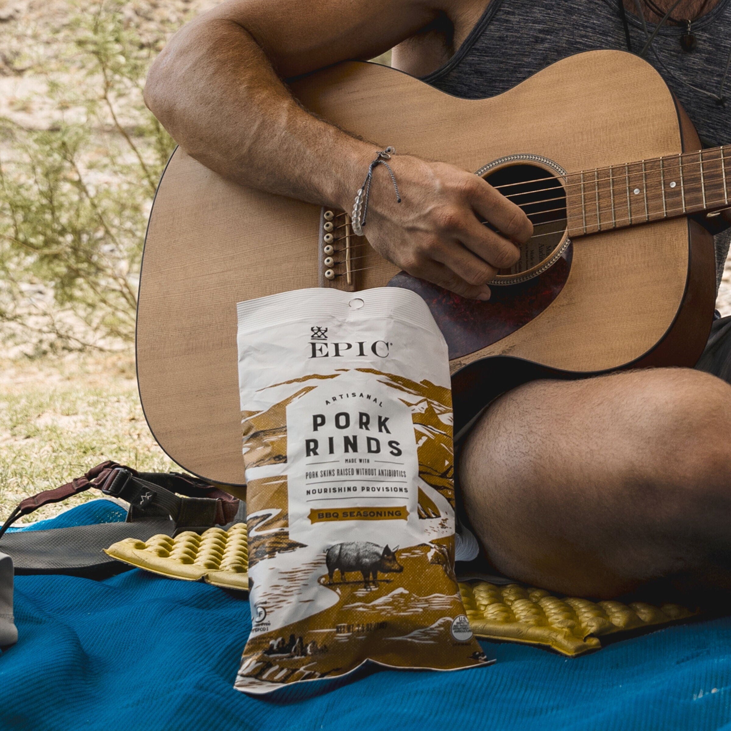 EPIC BBQ Pork Rinds Gluten Free, 2.5oz EPIC Provisions 
