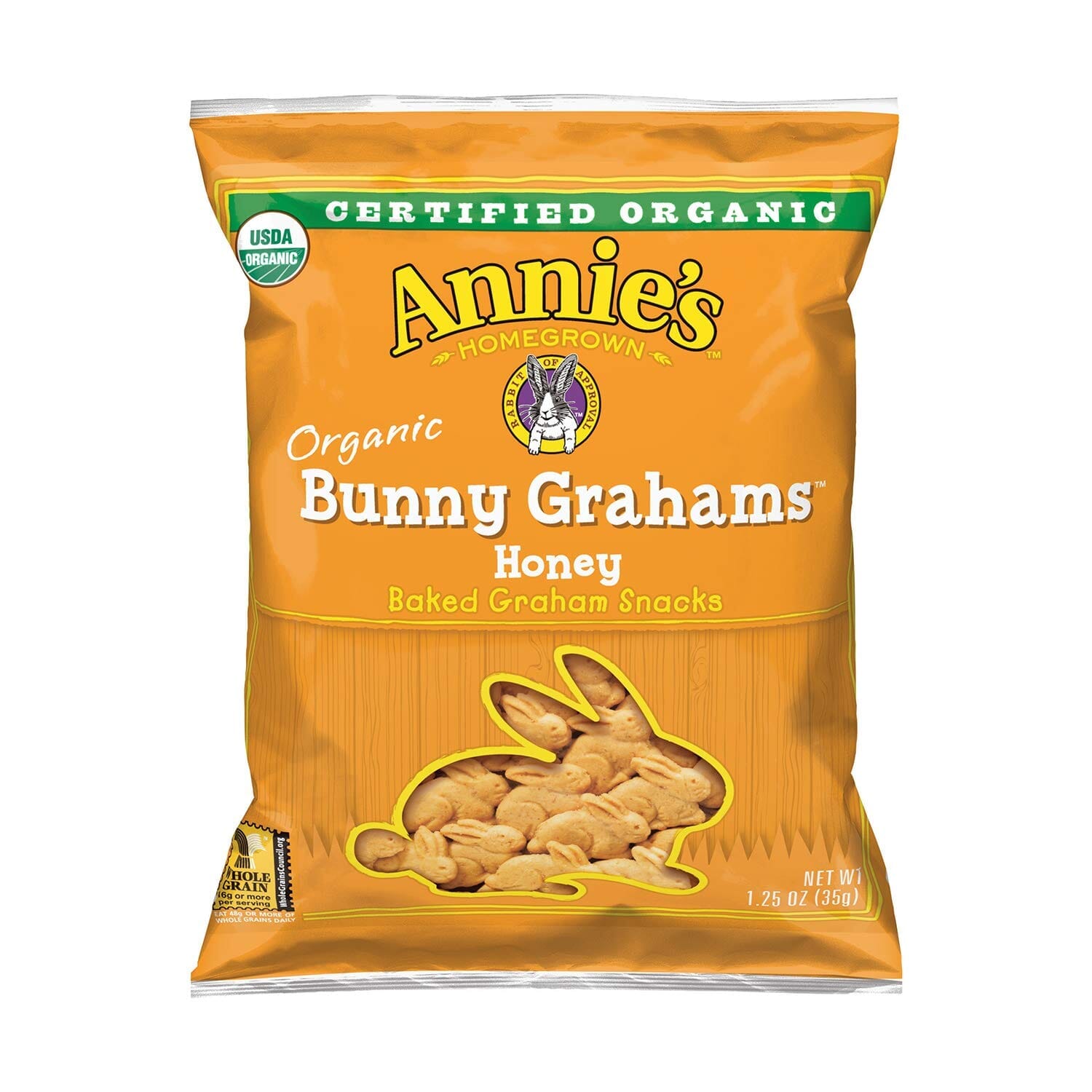 [EXPIRED] Annie's Organic Bunny Grahams, Baked Honey Graham Crackers Snack, 1.25 Oz Annie's 