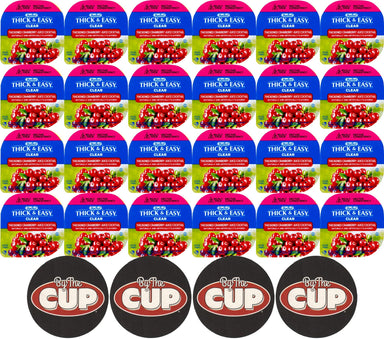 [EXPIRED] Hormel Drink Thick & Easy Cranberry Nectar Consistency Portion Control Cups 4 Ounce Thickened Beverage Hormel 