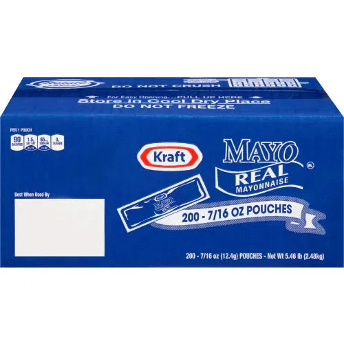 [EXPIRED] Kraft Real Mayonnaise Single Serve Packets, 200 Count Kraft Heinz 