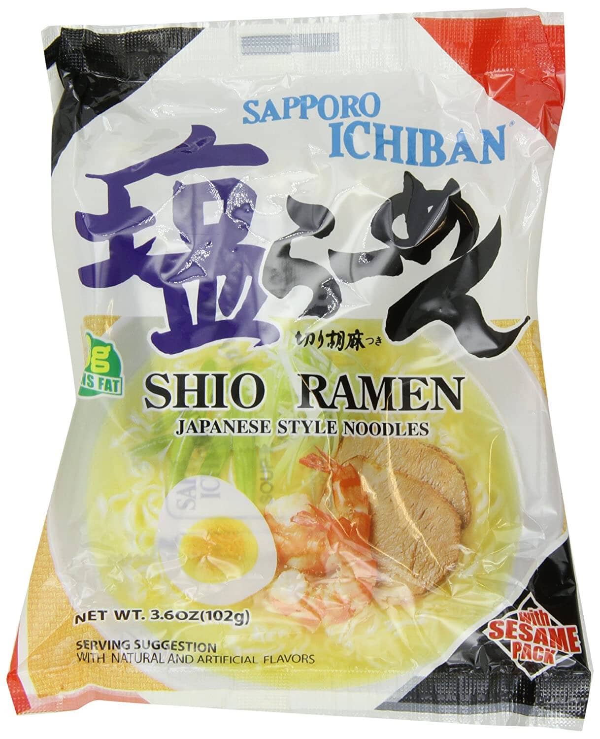[EXPIRED] Sapporo Ichiban Shio Ramen 3.6 Ounce Sapporo Ichiban 3.6 Ounce 