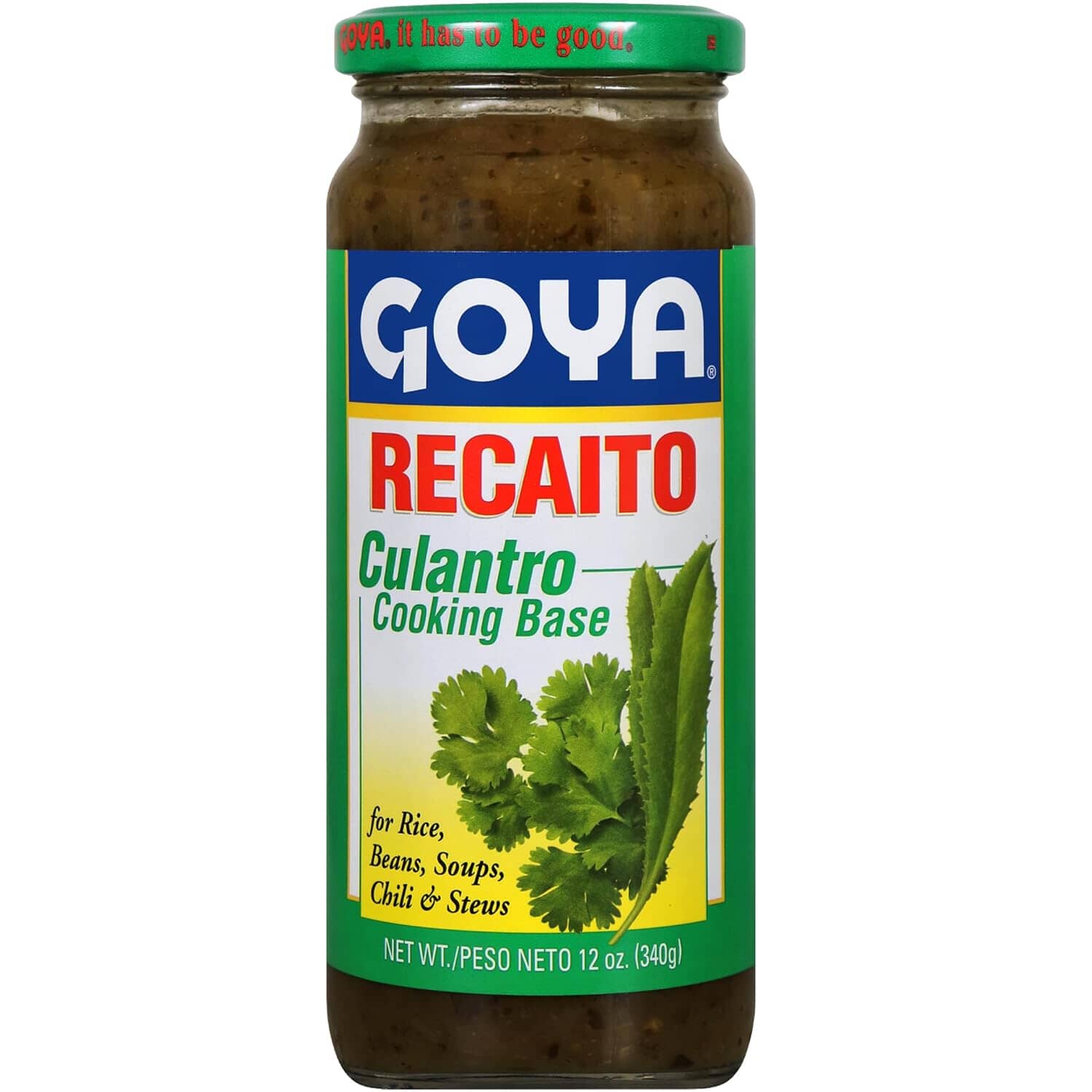 Goya Recaito Culantro Cooking Base, All Purpose Seasoning for Rice, 12 oz GOYA 12 Ounce 