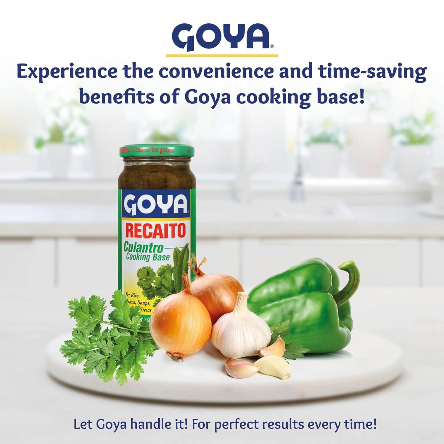 Goya Recaito Culantro Cooking Base, All Purpose Seasoning for Rice, 12 oz GOYA 