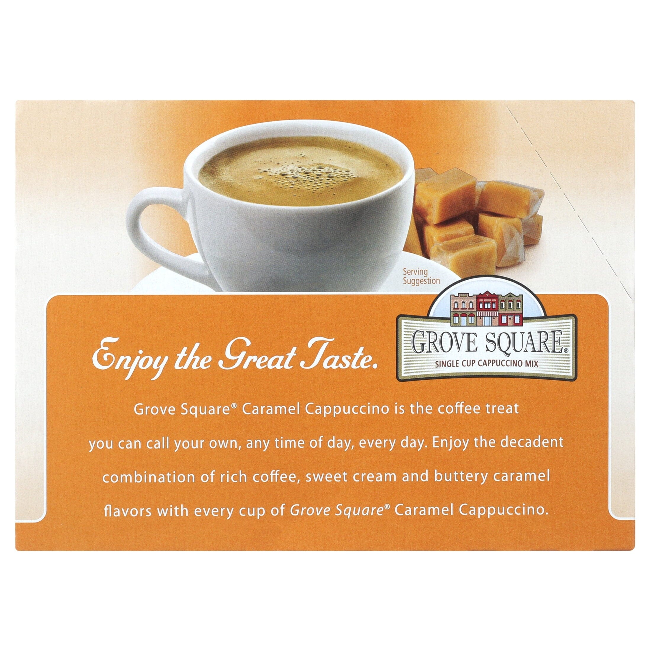 Grove Square Caramel Cappucino Coffee Pods, 24 Count for Keurig K-Cup Brewers Grove Square 
