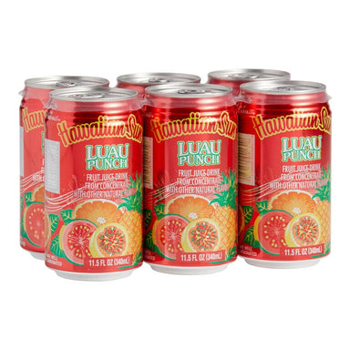 Hawaiian Sun Drink, Luau Punch, 11.5 Fl Oz Pack of 6 Hawaiian Sun 11.5 FO-6 Count 