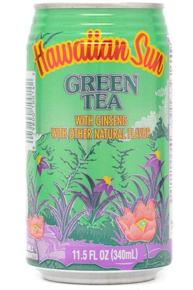 Hawaiian Sun Green Tea with Ginseng, 11.5 Fl Oz Pack of 6 Hawaiian Sun 11.5 Fluid Ounce 