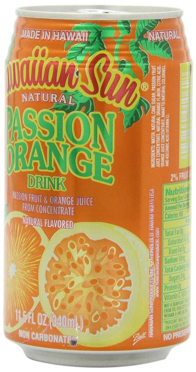 Hawaiian Sun Passion Orange Drink, 11.5 Oz., 6 count Hawaiian Sun 