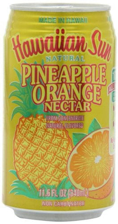 Hawaiian Sun Pineapple Orange Nectar, 11.5 Fl. Oz., 6 Pack Hawaiian Sun Single 