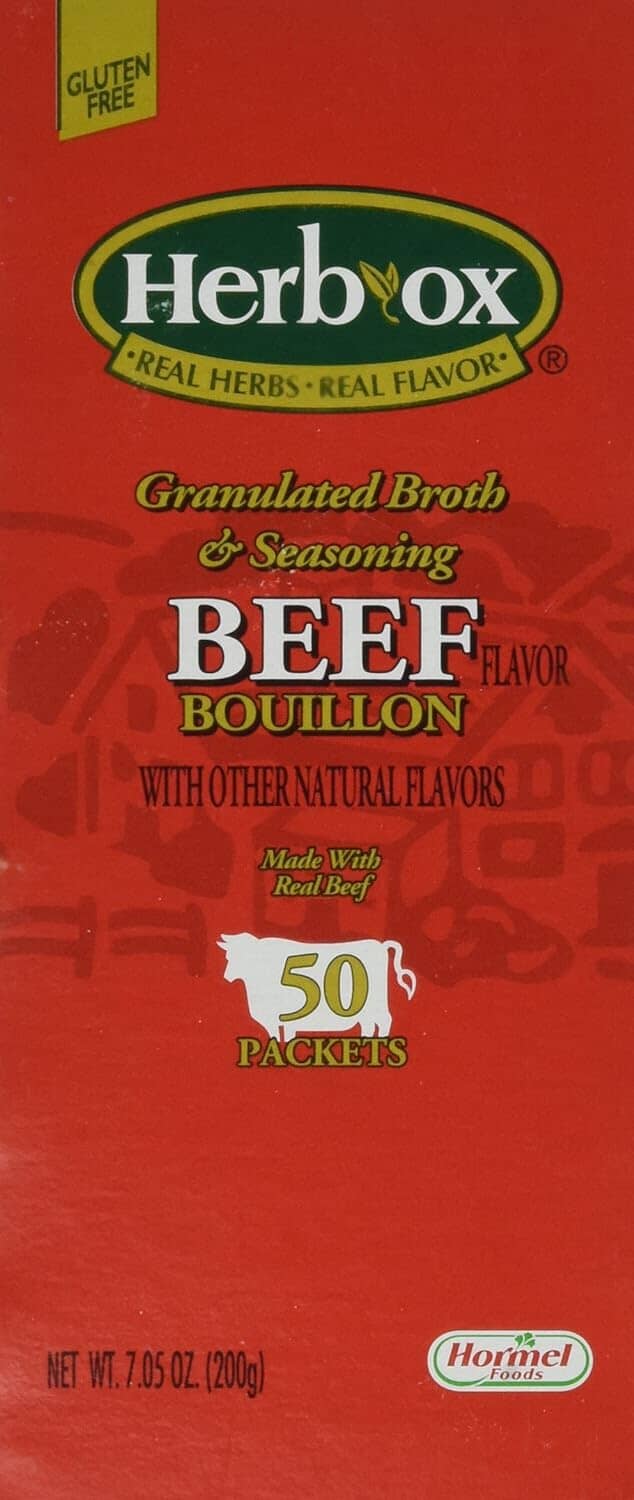 Herb-Ox Granulated Bouillon Herb-Ox Beef 50 Packets 