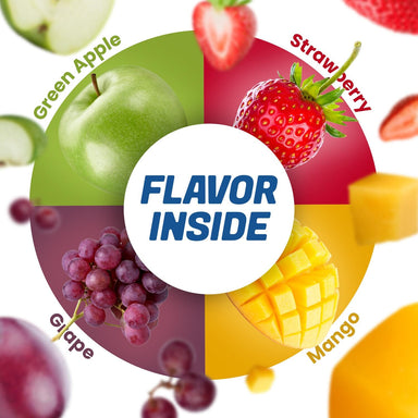 Hi Chew 4 Flavors, Bulk 660+ Pieces, 8 Pound (Hi Chew Fruit Strawberry, Mango, Green Apple, Grape) Snackathon 