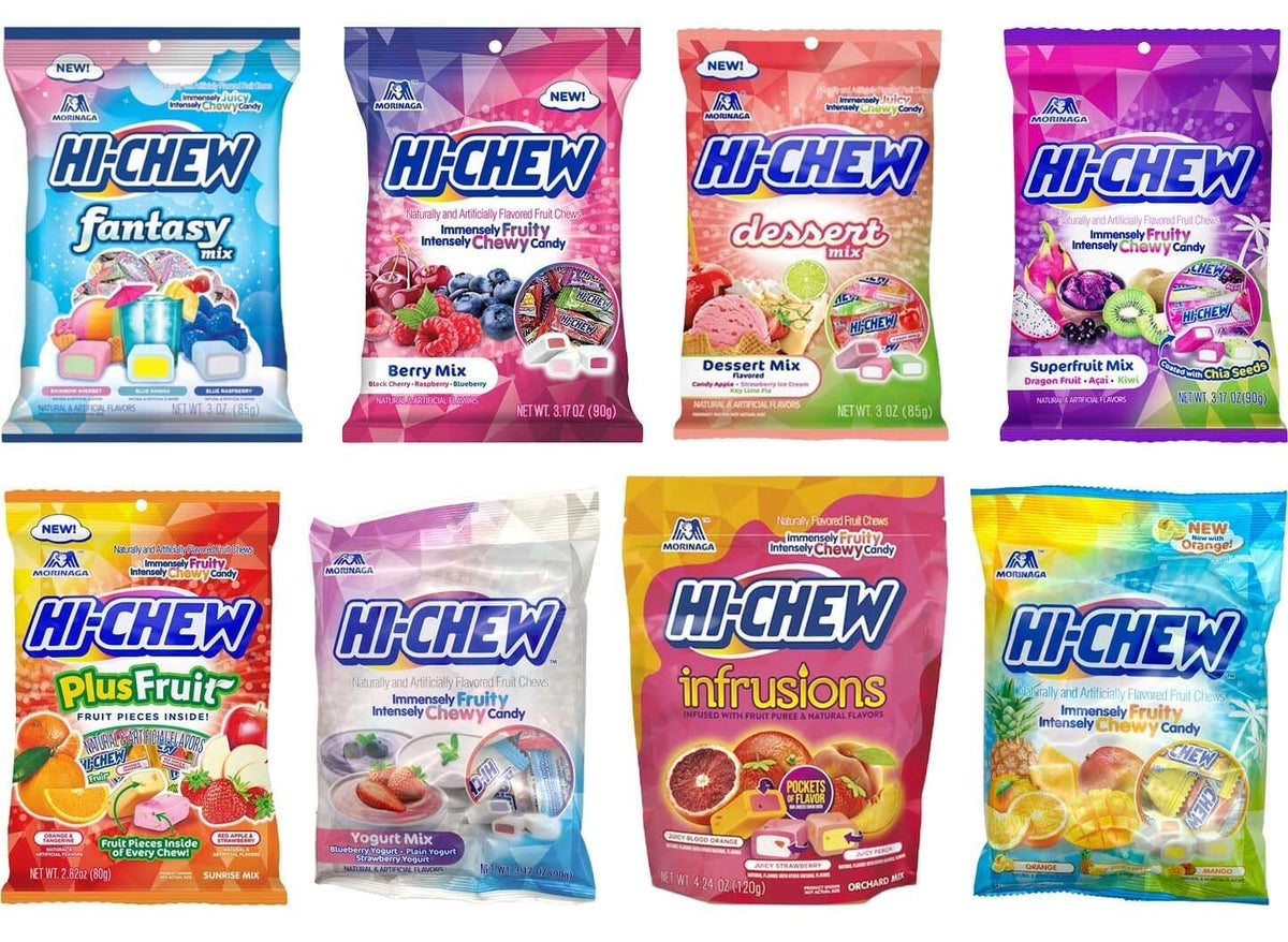 8 Variety-Hi Chew, Fantasy, Berry, Dessert, Superfruit, Plus Fruit, Yo ...