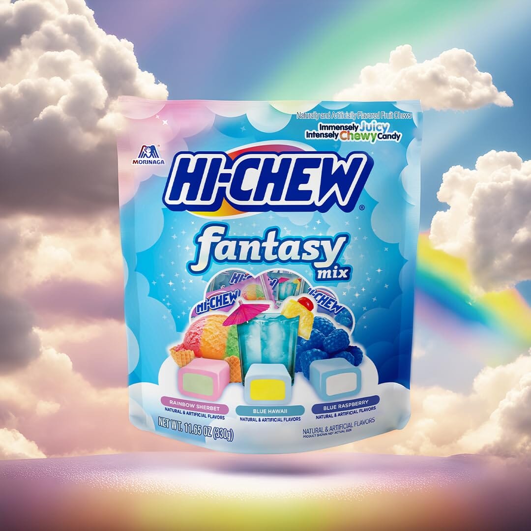 Hi-Chew Fantasy Mix Chewy Candy – Stand Up Bag, 65 Pieces, Variety Flavors Morinaga 