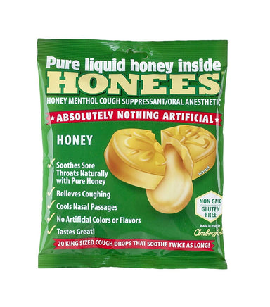 Honees Honey Menthol Drops Honees 