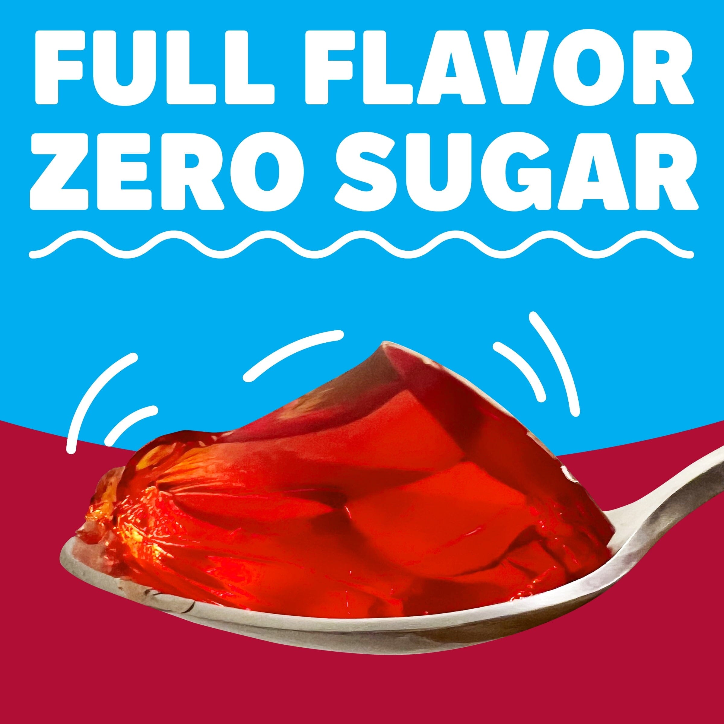 Jell-O Cherry Artificially Flavored Zero Sugar Low Calorie Gelatin Dessert Mix, 0.3 oz Box Jell-O 