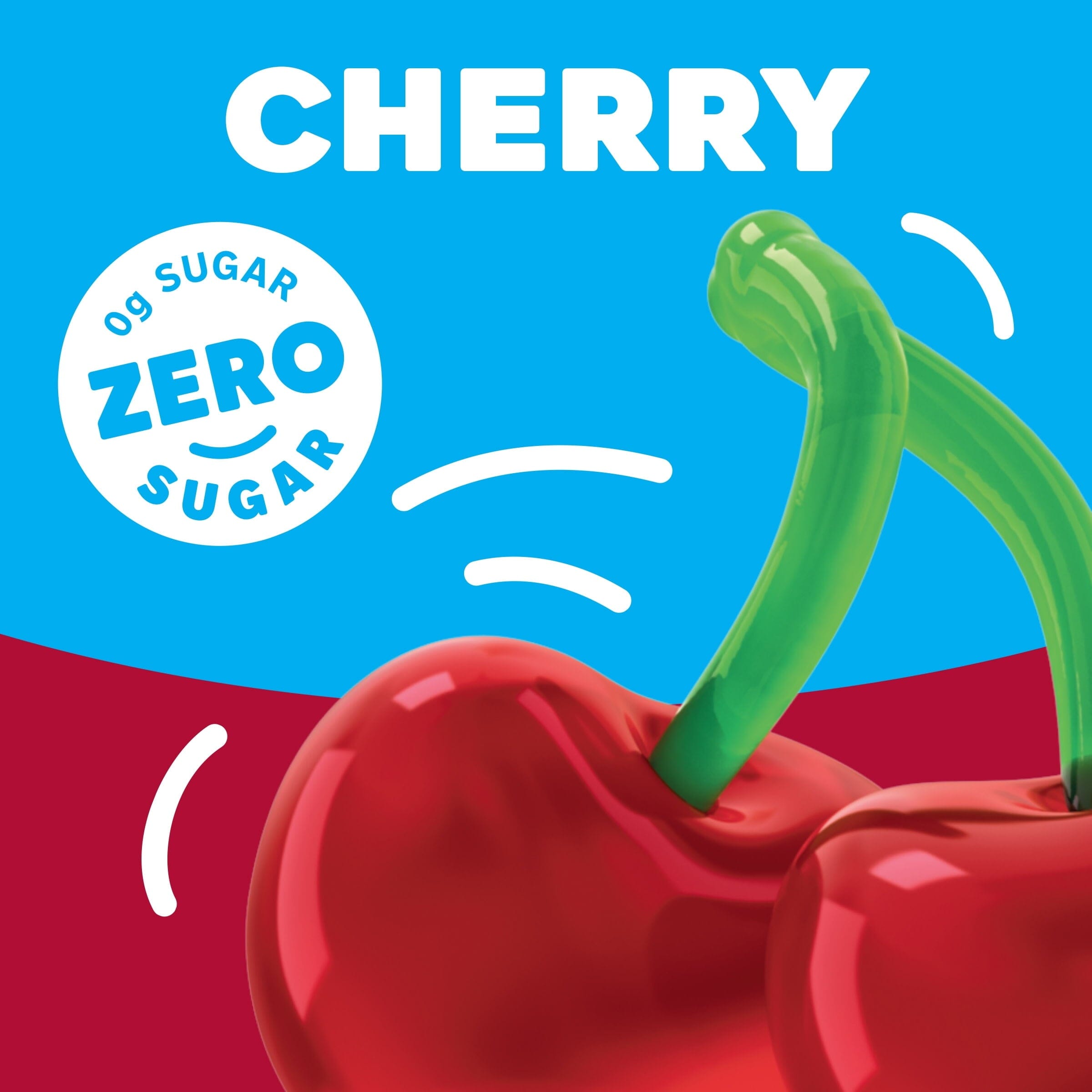 Jell-O Cherry Artificially Flavored Zero Sugar Low Calorie Gelatin Dessert Mix, 0.3 oz Box Jell-O 