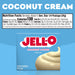 Jell-O Coconut Cream Artificially Flavored Instant Pudding & Pie Filling Mix, 3.4 oz Box Jell-O 