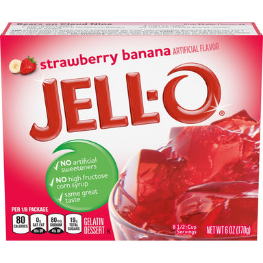 Jell-O Gelatin Variety Pack, 5 Flavors, 6 Ounce each Box, 1 Box per Flavor, Total 5 Boxes Snackathon 