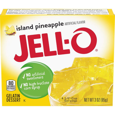 Jell-O Island Pineapple Flavor Gelatin Dessert, 3 Ounce Pack of 1-13812778 Snackathon Foods 