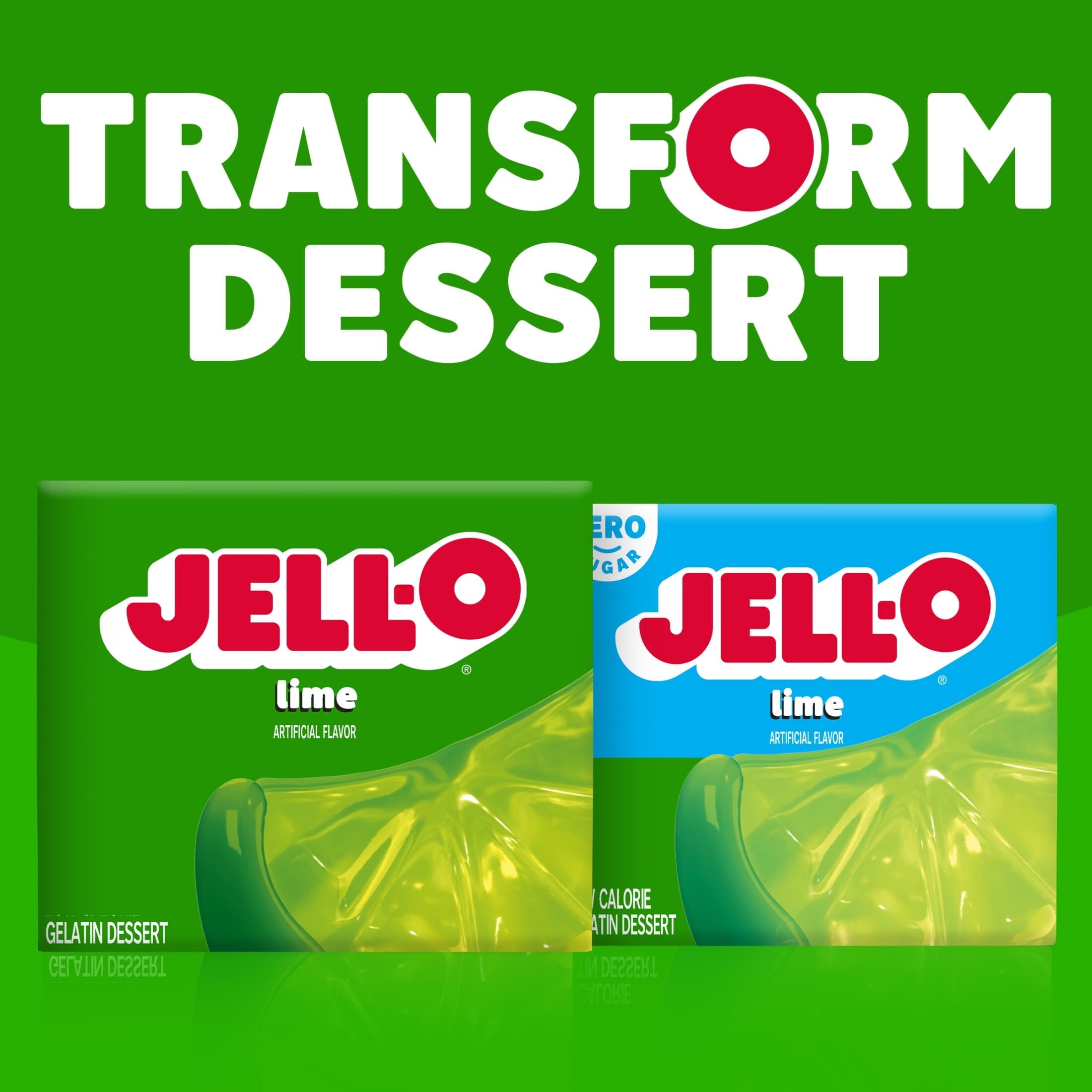 Jell-O Lime Gelatin Dessert Mix, 3 oz Box Jell-O 