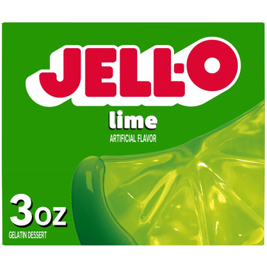 Jell-O Lime Gelatin Dessert Mix, 3 oz Box Jell-O Single 