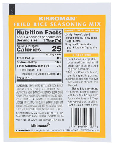Kikkoman Fried Rice Seasoning Mix, 1 oz Snackathon Foods 