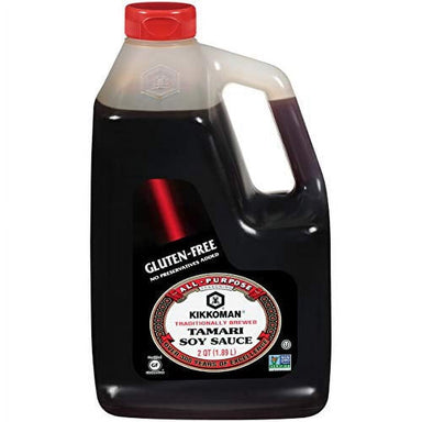 Kikkoman Gluten-Free Tamari Soy Sauce, 1/2 Gallon Kikkoman Gluten Free 2 qt 