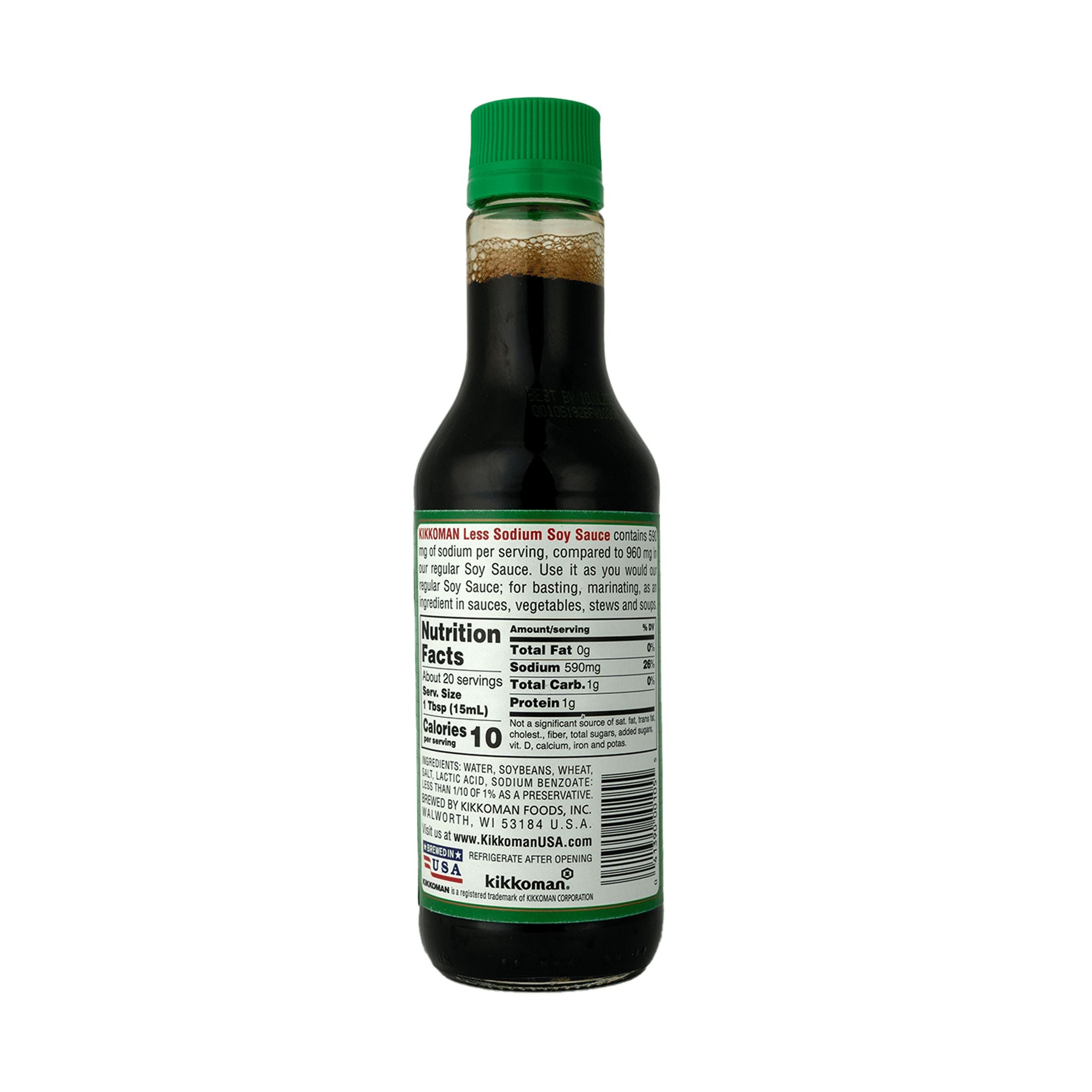 Kikkoman Less Sodium Soy Sauce, 10 Fluid Ounce Kikkoman 