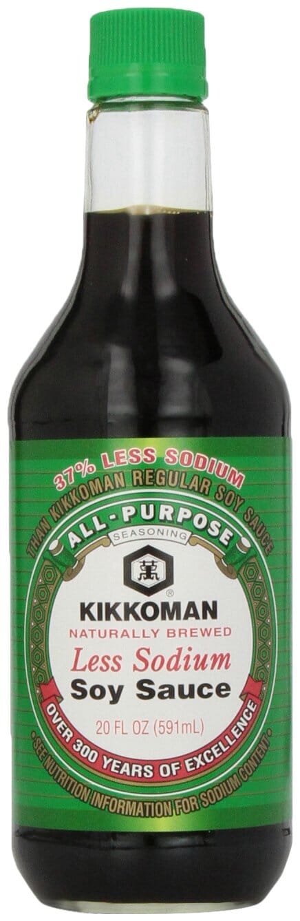 Kikkoman Naturally Brewed Soy Sauce, Less Sodium (EXP AUG 2025) Kikkoman Less Sodium (EXP AUG 2025) 10 Fluid Ounce 
