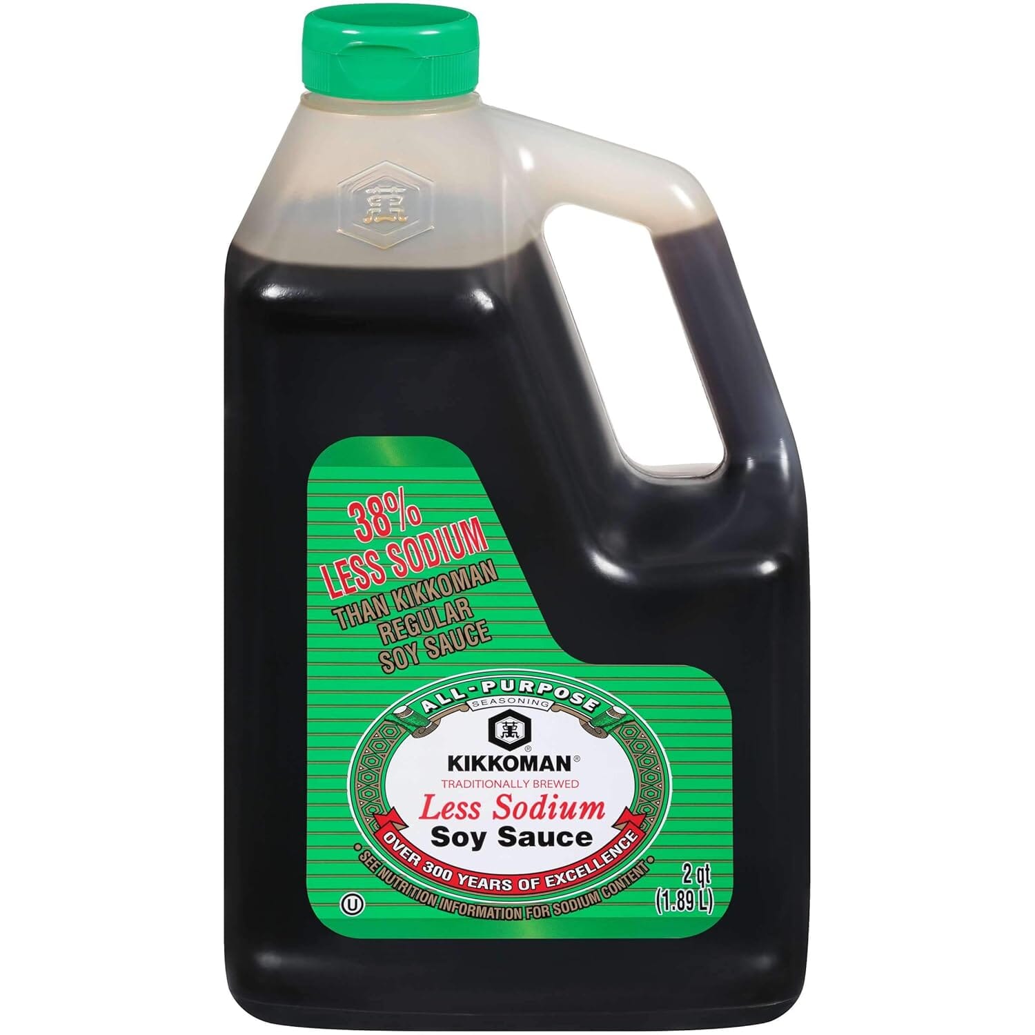 Kikkoman Naturally Brewed Soy Sauce, Less Sodium Kikkoman Less Sodium 64 Fluid Ounce 