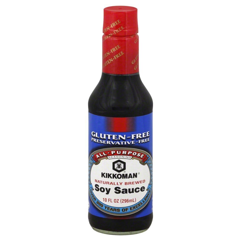 Kikkoman Soy Sauce Gluten-Free 10 Oz Pack of 1-830710080 Snackathon Foods 