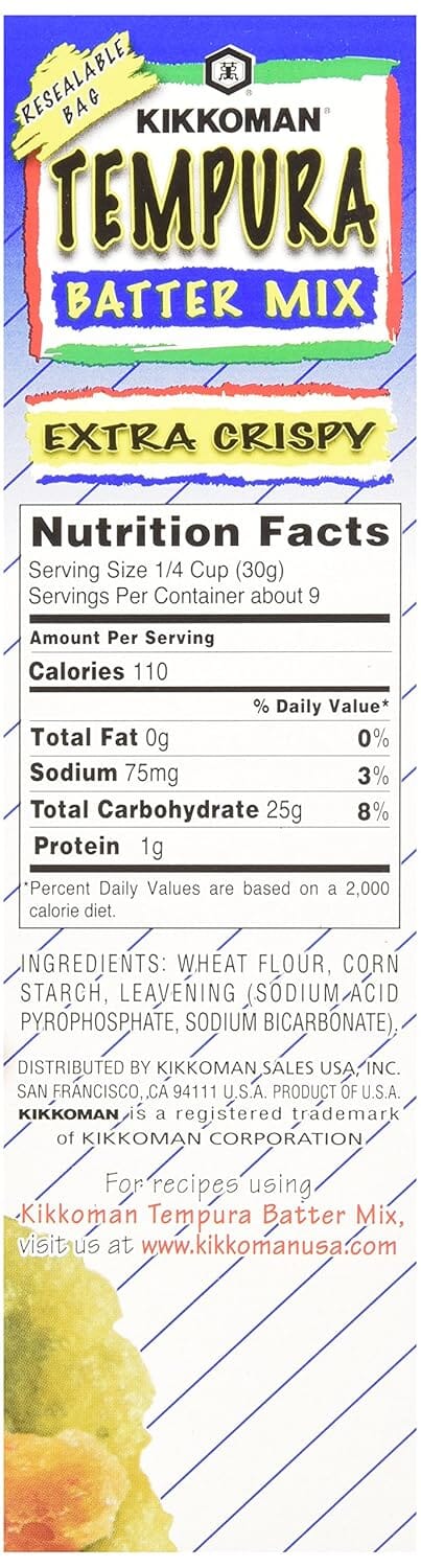 Kikkoman Tempura Batter Mix, Extra Crispy, 10 Ounce Kikkoman 