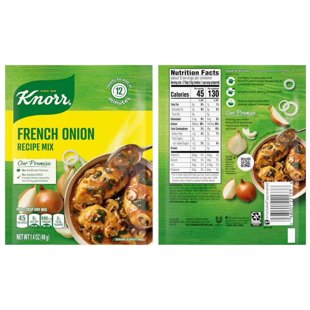 Knorr French Onion Recipe Mix 1.4 Ounce (Pack of 3) Knorr 