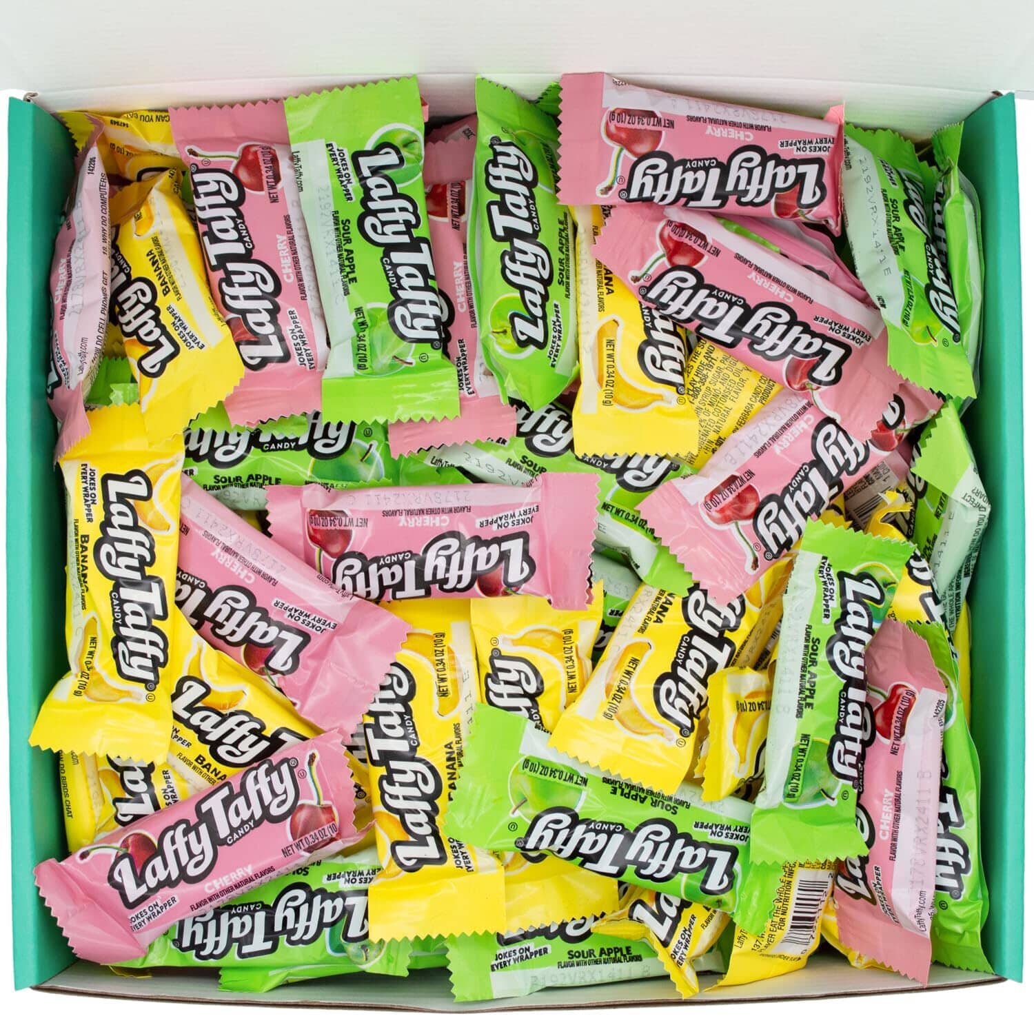Laffy Taffy Candy Variety Pack, Apple, Cherry, Banana, 3.25 Pound-52 Ounce, 150 Pieces Snackathon 